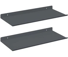 Plūduriuojanti lentyna 2 pcs Antracitas 40 x 18 x 2,5 cm