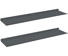 Plūduriuojanti lentyna 2 pcs Antracitas 80 x 18 x 2,5 cm
