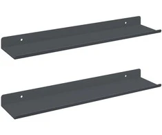Plūduriuojanti lentyna 2 pcs Antracitas 40 x 8,5 x 2,5 cm