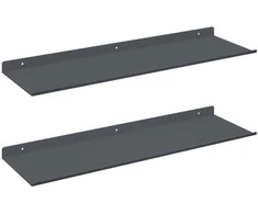 Plūduriuojanti lentyna 2 pcs Antracitas 60 x 18 x 2,5 cm