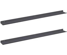 Plūduriuojanti lentyna 2 pcs Antracitas 100 x 9 x 2,5 cm