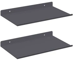 Plūduriuojanti lentyna 2 pcs Antracitas 30 x 18 x 2,5 cm