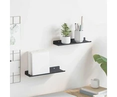 Plūduriuojanti lentyna 2 pcs Antracitas 30 x 9 x 2,5 cm Plienas