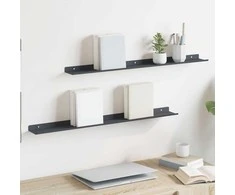 Plūduriuojanti lentyna 2 pcs Antracitas 80 x 9 x 2,5 cm Plienas