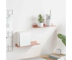 Plūduriuojanti lentyna 2 pcs Rožinė 30 x 9 x 2,5 cm Plienas