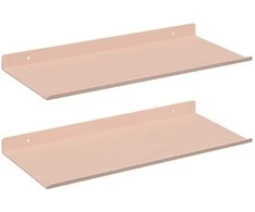 Plūduriuojanti lentyna 2 pcs Rožinė 40 x 18 x 2,5 cm Plienas