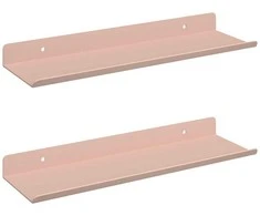 Plūduriuojanti lentyna 2 pcs Rožinė 30 x 9 x 2,5 cm Plienas