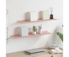 Plūduriuojanti lentyna 2 pcs Rožinė 80 x 18 x 2,5 cm Plienas