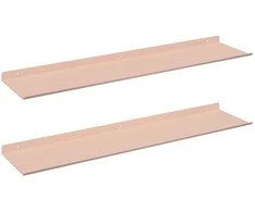Plūduriuojanti lentyna 2 pcs Rožinė 80 x 18 x 2,5 cm Plienas