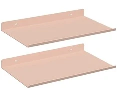 Plūduriuojanti lentyna 2 pcs Rožinė 30 x 18 x 2,5 cm Plienas