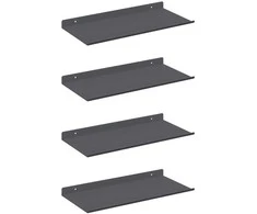 Plūduriuojanti lentyna 4 pcs Antracitas 40 x 18 x 2,5 cm