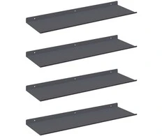 Plūduriuojanti lentyna 4 pcs Antracitas 60 x 18 x 2,5 cm