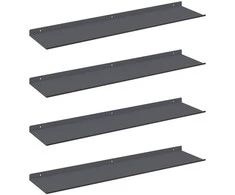 Plūduriuojanti lentyna 4 pcs Antracitas 80 x 18 x 2,5 cm