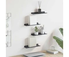 Plūduriuojanti lentyna 4 pcs Antracitas 30 x 9 x 2,5 cm Plienas