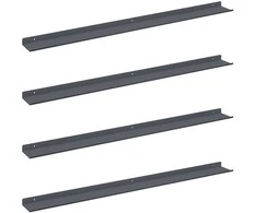 Plūduriuojanti lentyna 4 pcs Antracitas 100 x 9 x 2,5 cm