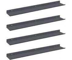 Plūduriuojanti lentyna 4 pcs Antracitas 60 x 8,5 x 2,5 cm