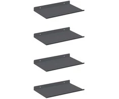 Plūduriuojanti lentyna 4 pcs Antracitas 30 x 18 x 2,5 cm