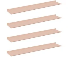 Plūduriuojanti lentyna 4 pcs Rožinė 100 x 18 x 2,5 cm Plienas