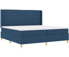 Kiemas lova su čiužiniu Mėlyna 200 x 200 cm audinys