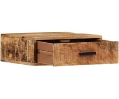 Sieninė naktinė spintelė, 40x30x13,5cm, mango medienos masyvas