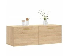 Sieninė spintelė, ąžuolo, 100x36,5x35cm, apdirbta mediena