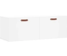 Sieninė spintelė, balta, 100x36,5x35cm, apdirbta mediena