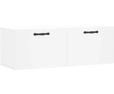 Sieninė spintelė, balta, 100x36,5x35cm, apdirbta mediena