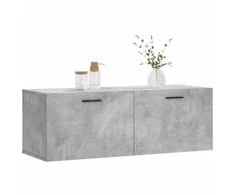 Sieninė spintelė, betono pilka, 100x36,5x35cm, apdirbta mediena