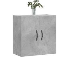 Sieninė spintelė, betono pilka, 60x31x60cm, apdirbta mediena
