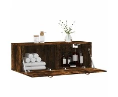 Sieninė spintelė, dūminio ąžuolo, 100x36,5x35cm, mediena