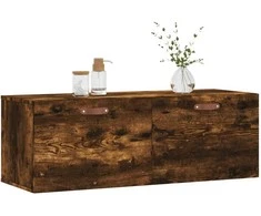 Sieninė spintelė, dūminio ąžuolo, 100x36,5x35cm, mediena