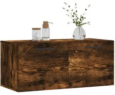 Sieninė spintelė, dūminio ąžuolo, 80x36,5x35cm, mediena