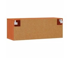 Sieninė spintelė su lentyna 2 pcs Vaško ruda 80 x 30 x 30 cm