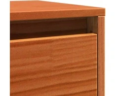 Sieninė spintelė su lentyna Vaško ruda 100 x 30 x 35 cm