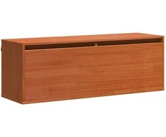 Sieninė spintelė su lentyna Vaško ruda 100 x 30 x 35 cm
