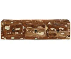 Sieninė televizoriaus spintelė, 100x32x25cm, perdirbta mediena