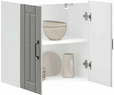 Sieninė virtuvės spinta "Lucca" Pilka Sonoma Engineered Wood