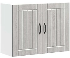 Sieninė virtuvės spinta "Lucca" Pilka Sonoma Engineered Wood
