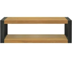 Sieninė vonios kambario spintelė, 110x45x35cm, tikmedis