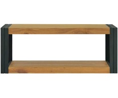 Sieninė vonios kambario spintelė, 90x45x35cm, tikmedžio masyvas
