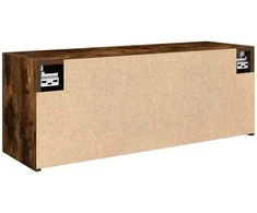 Sieninė vonios kambario spintelė, dūminio ąžuolo, 80x25x30cm