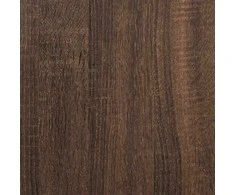 sieninė vonios spintelė su veidrodžiu rudas ąžuolas 60x21x60 cm
