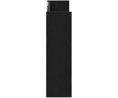 Batu skrynia su lentyna 2 pcs Juodas ąžuolas 83 x 18 x 60 cm