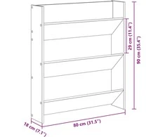 Batu skrynia su lentyna 2 pcs Sena mediena 84 x 18 x 90 cm