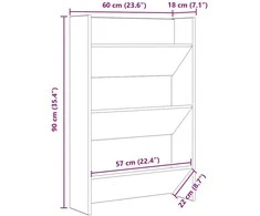 Batu skrynia 2 vnt. 60 x 18 x 90 cm Apdirbta mediena