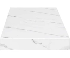 Sieninė lentyna 2 vnt. Balti marmuro 80 x 23,5 x 3,8 cm