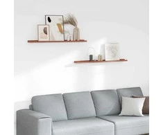Sieninė lentyna 2 pcs Raudona 100 x 9 x 3 cm Apdirbta mediena