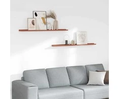 Sieninė lentyna 2 pcs Raudona 115 x 9 x 3 cm Apdirbta mediena