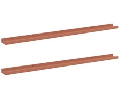 Sieninė lentyna 2 pcs Raudona 115 x 9 x 3 cm Apdirbta mediena