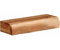 Sieninės lentynos, 2vnt., 40x17x8cm, akacijos masyvas